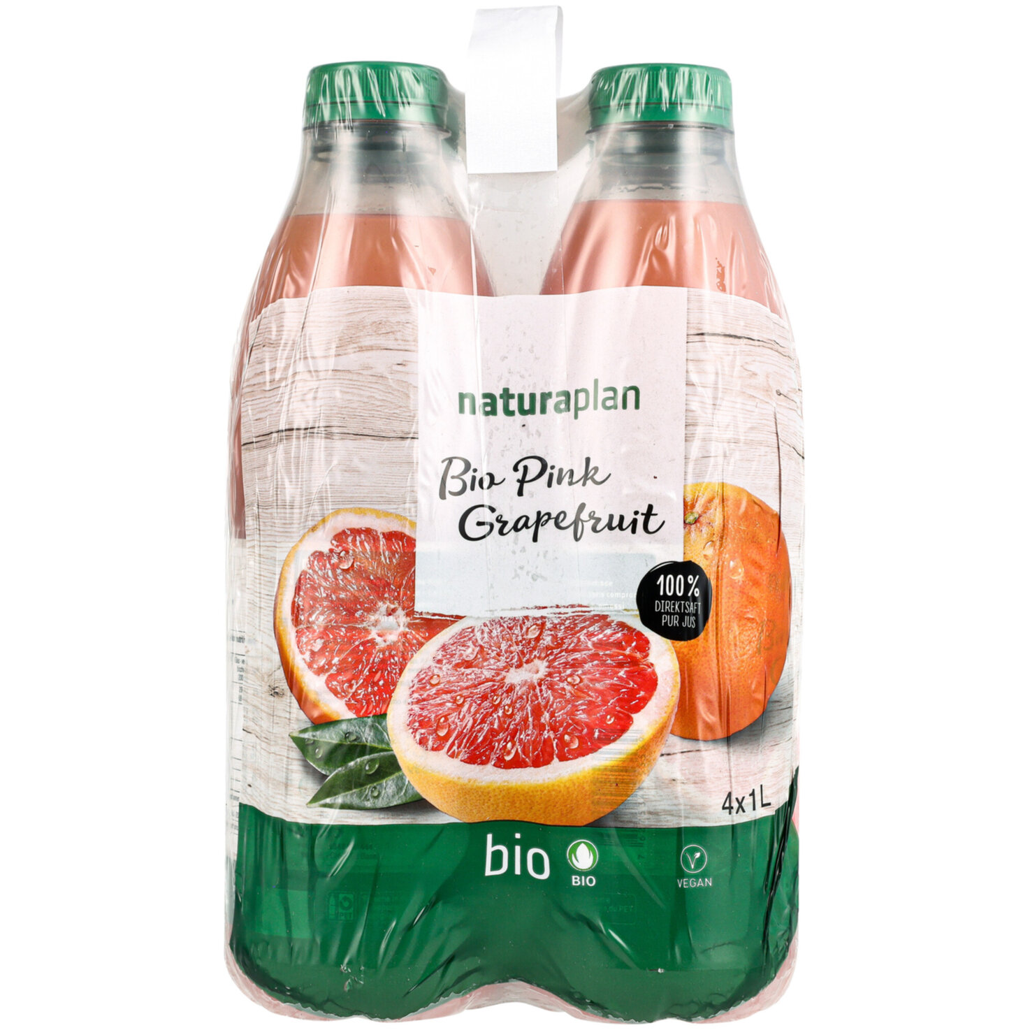 Naturaplan Bio Grapefruitsaft Pink 4x1l