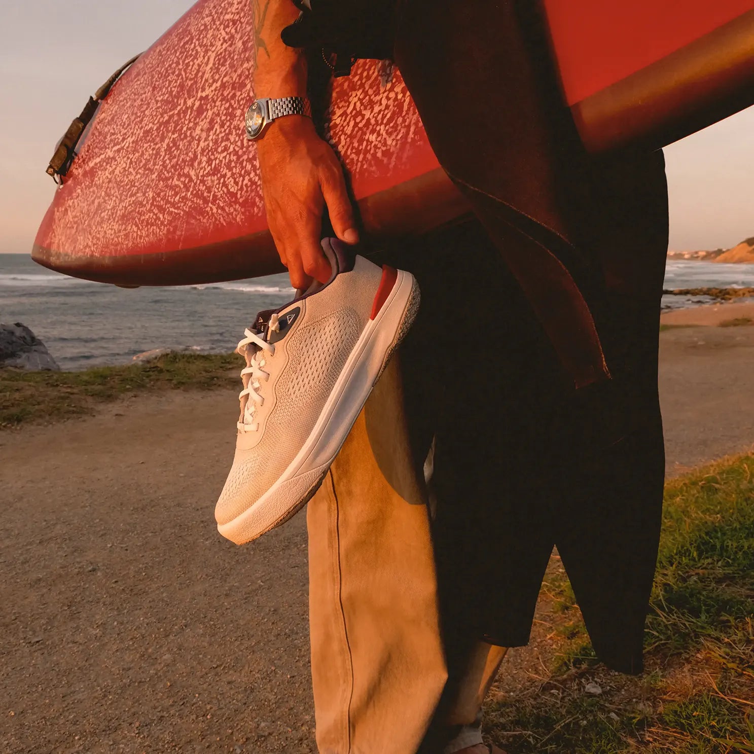 Shoreline Del Mar Tan White Navy