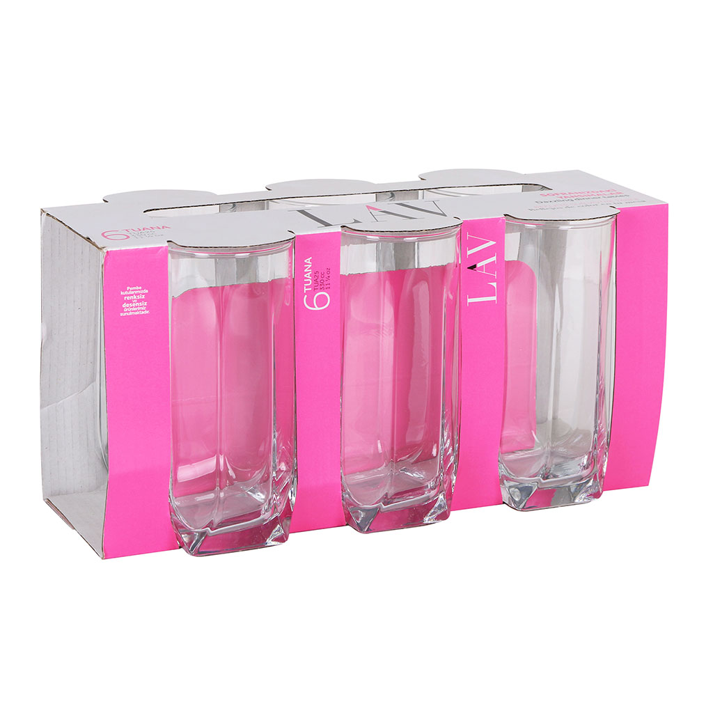 Lot de 6 verres à eau Tuana 33cl