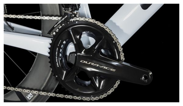 Vélo de Route Cube Litening Aero C:68X SLT Shimano Dura-Ace Di2 12V 700 mm Gris Bleu Rouge Teamline 2024
