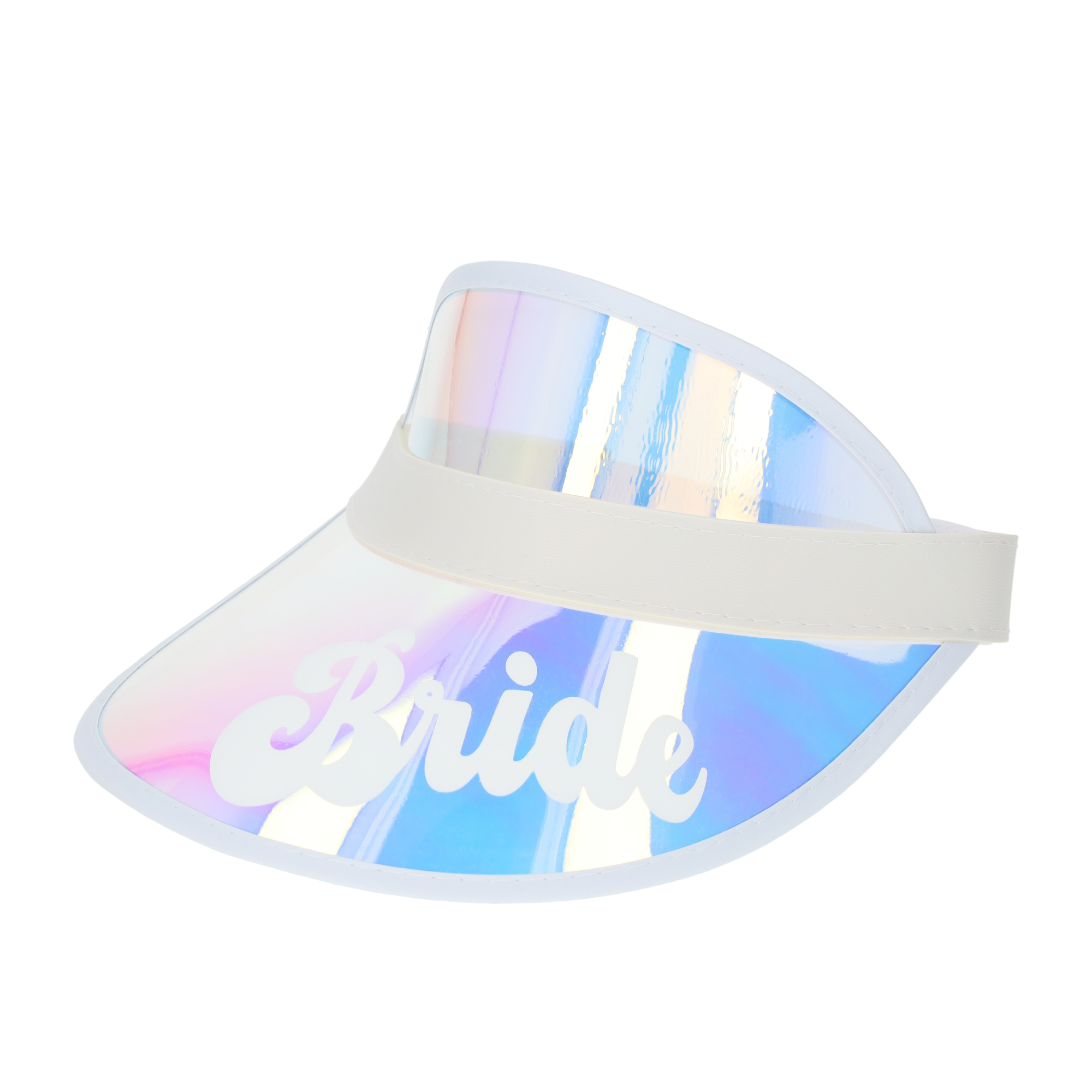 (7er Set) Bride / Babe Sonnen Cap Junggesellinnenabschied Party Mütze Accessoire - Pink / Irisierend