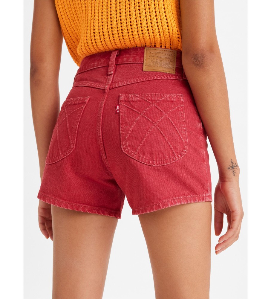 Levi's Short mãe vermelho