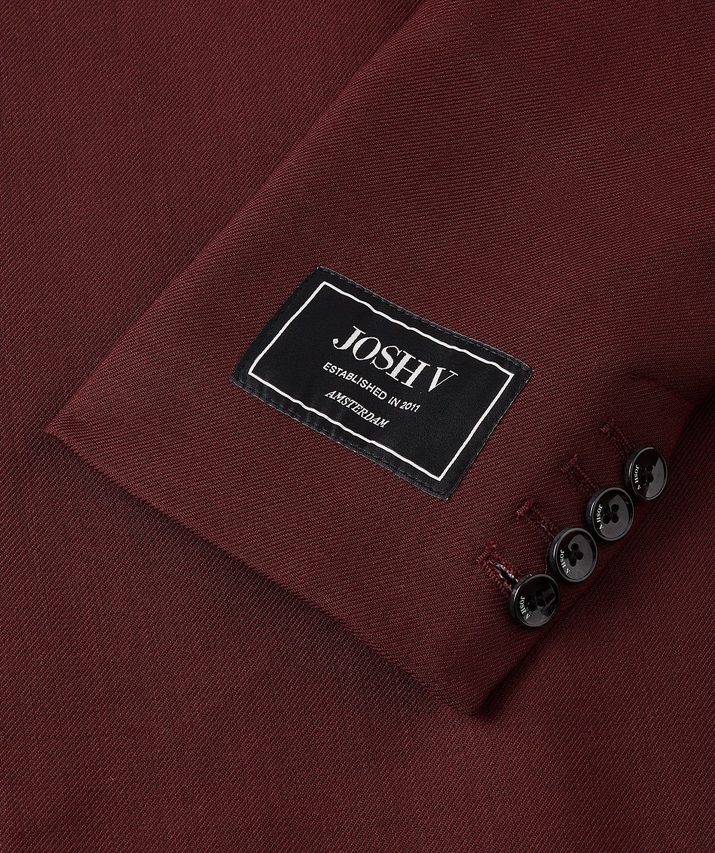 JV-ATHENA oversized mantel met wol - burgundy
