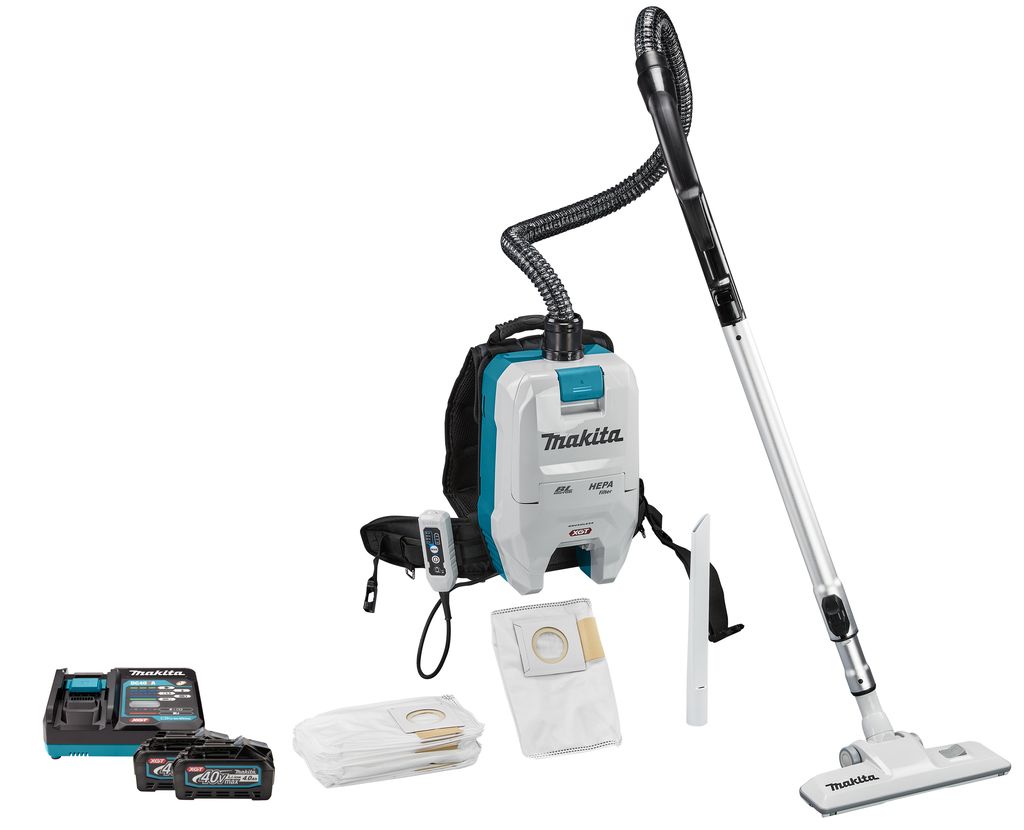 Makita VC008GM201 40V Max Rugstofzuiger voor schoonmaak