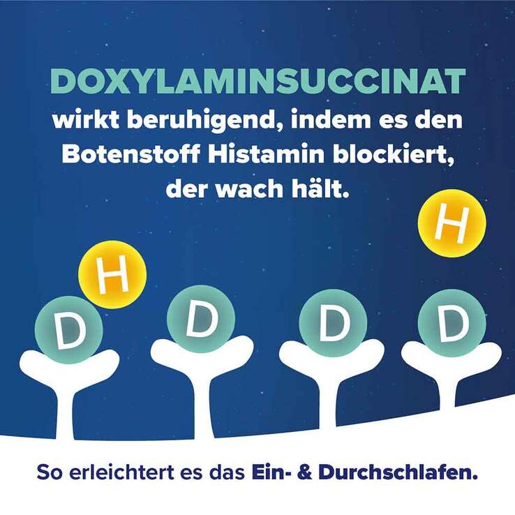 Hoggar Night 25 mg Doxylamin Schlaftabletten, 10 St