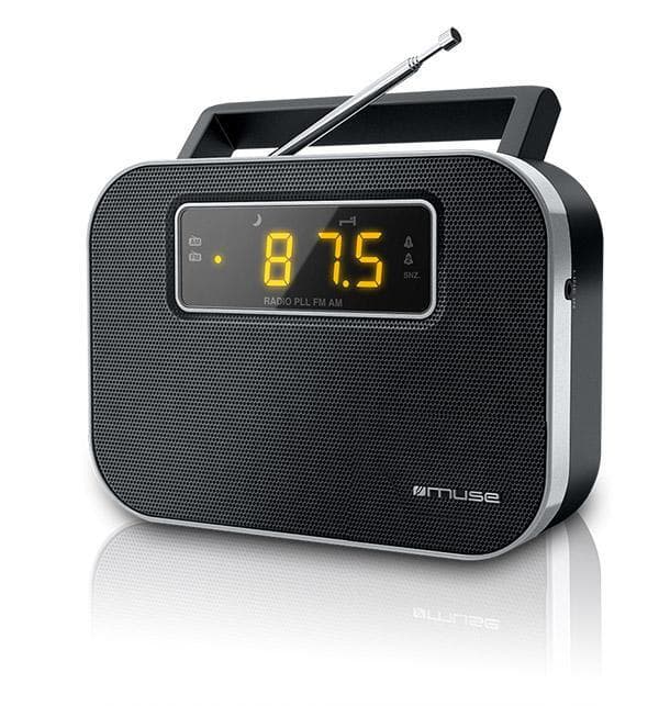 Muse M-081R Sort, Alarmfunktion, 2-bånds PLL bærbar radio
