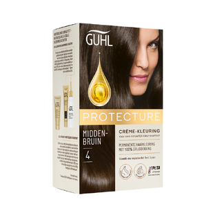 Guhl Protecture Crème-Kleuring 4 Middenbruin 150ML