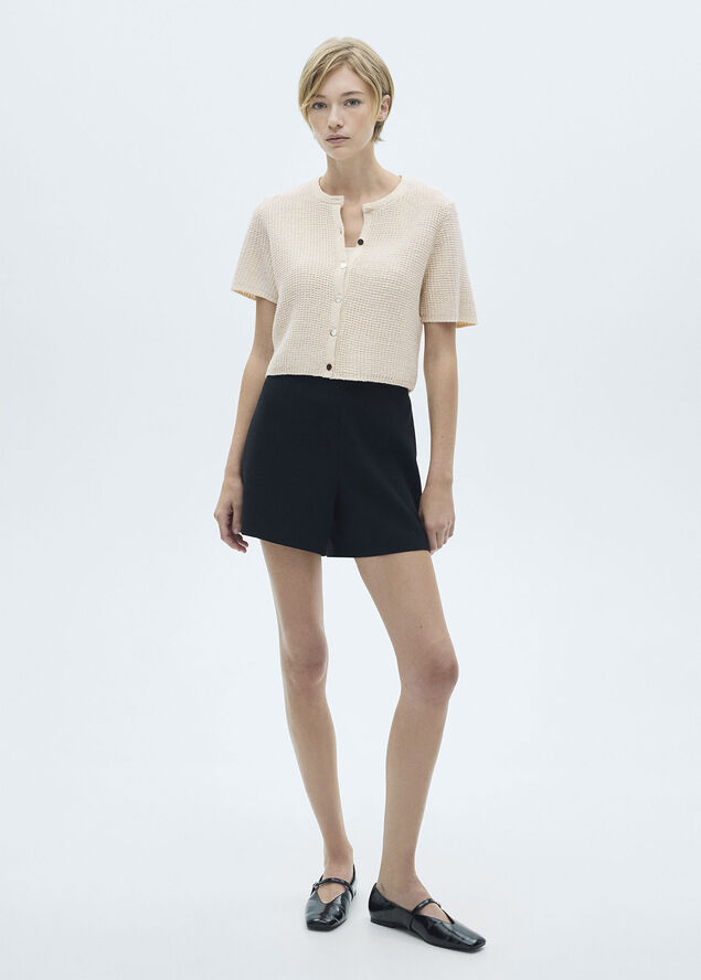 MANGO CARDIGAN. -- RADIANT Light beige
