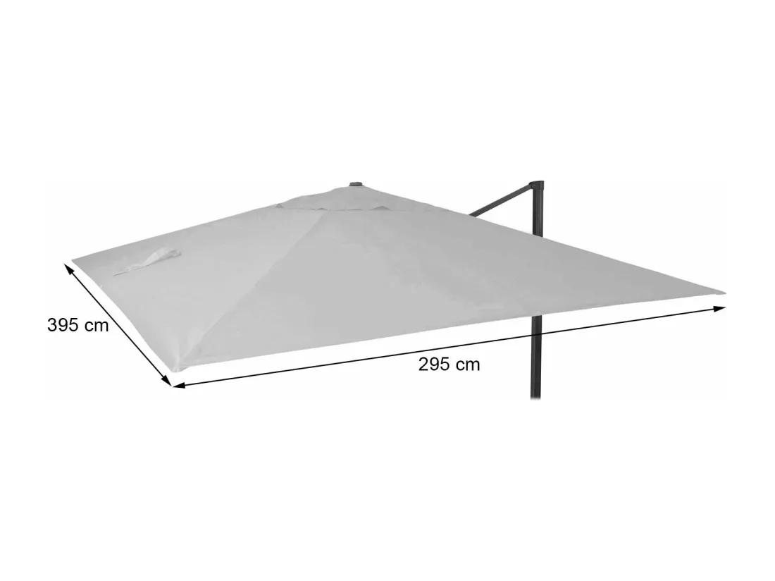 Toile de rechange pour parasol MCW-A96 3x4m, vert foncé