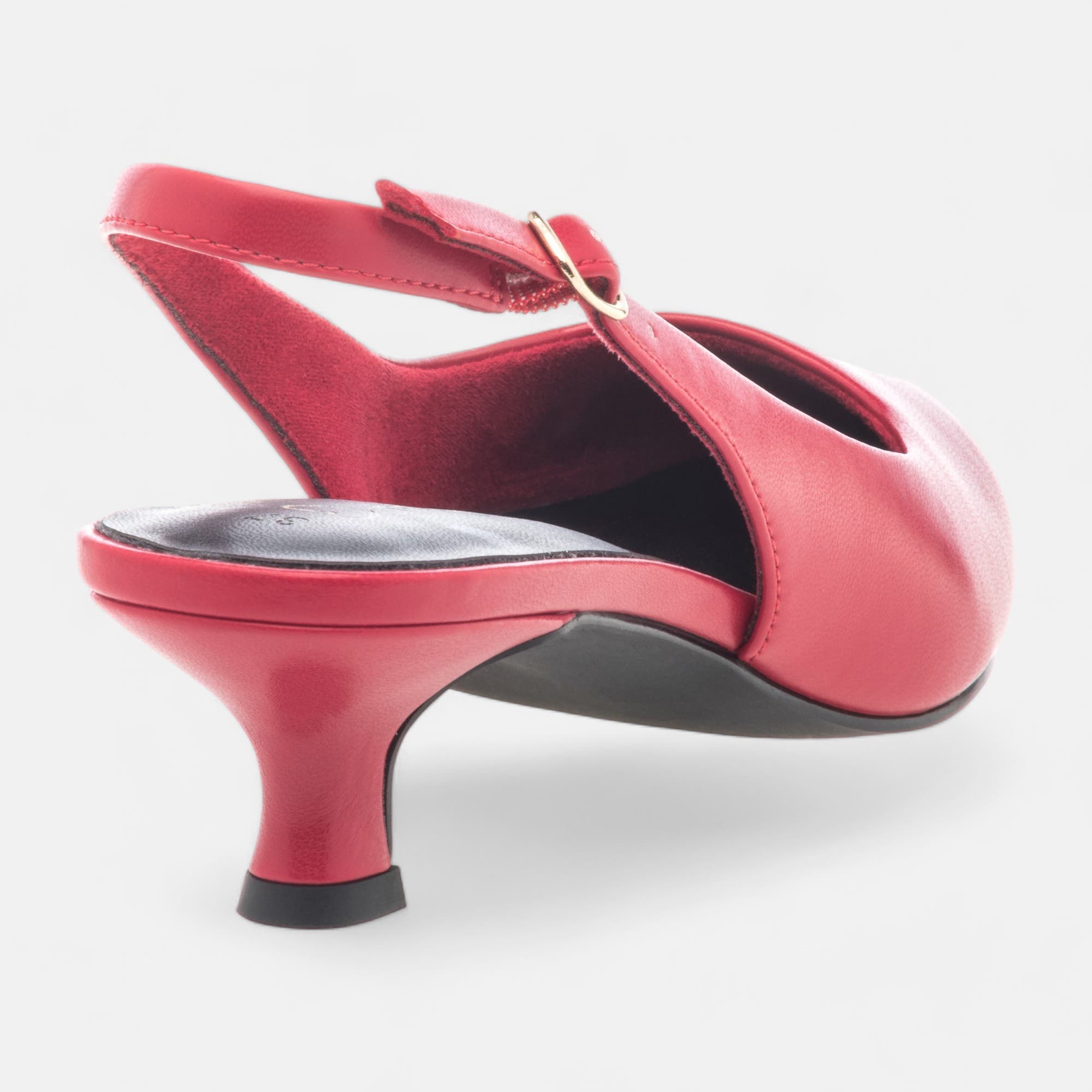 Escarpins avec bride arrière Femme rouge
