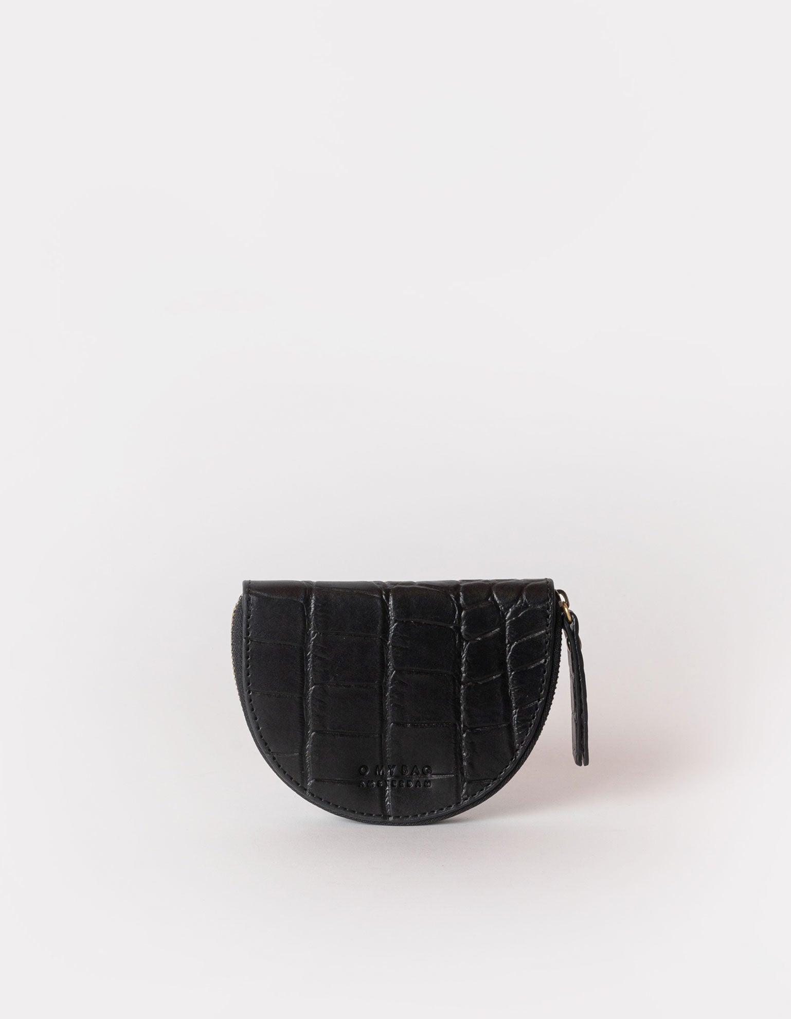 Laura Coin Purse - Black Classic Croco