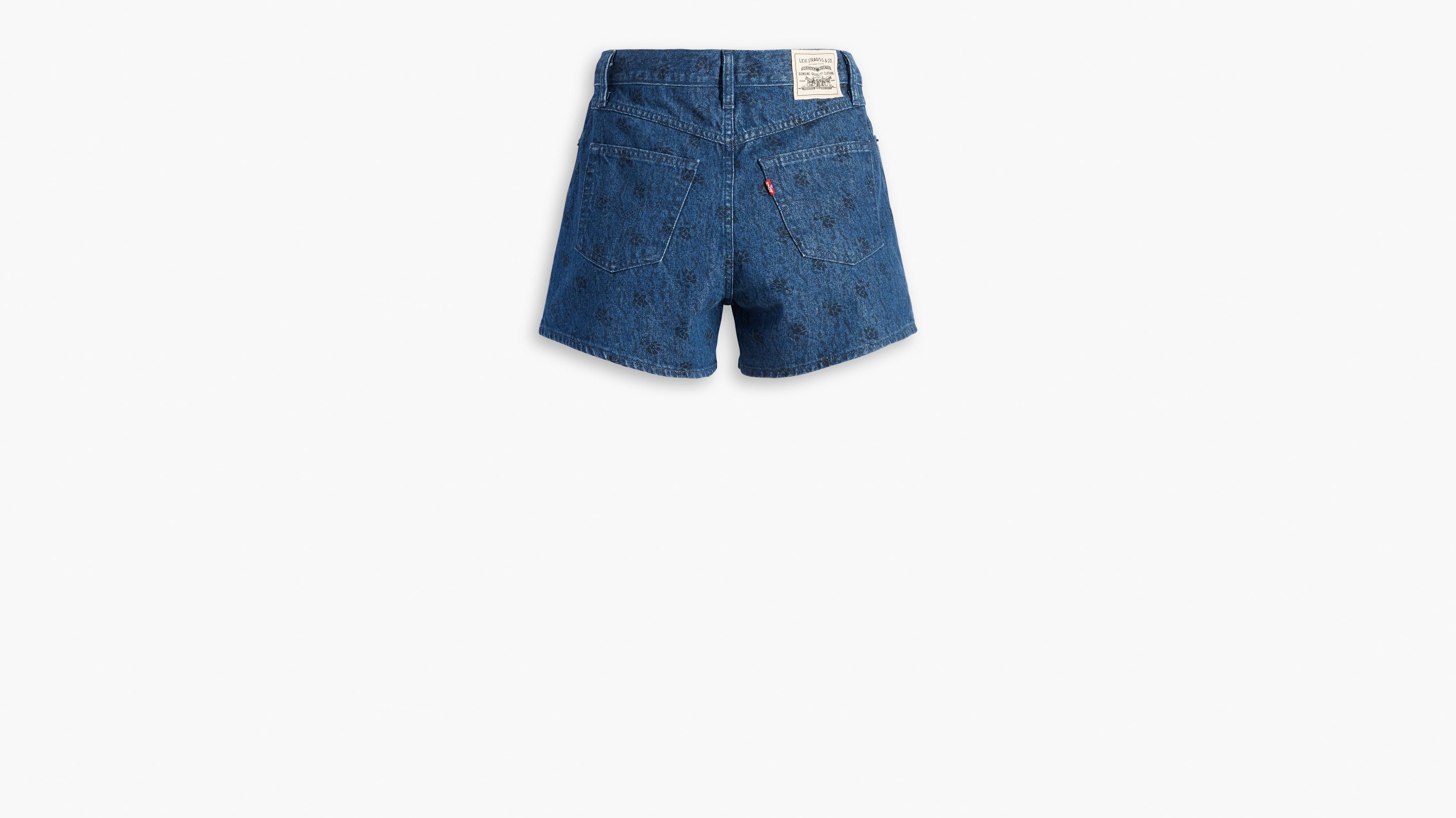 Short Mom ’80 WellThread® - Flowers In The Rain - Noir