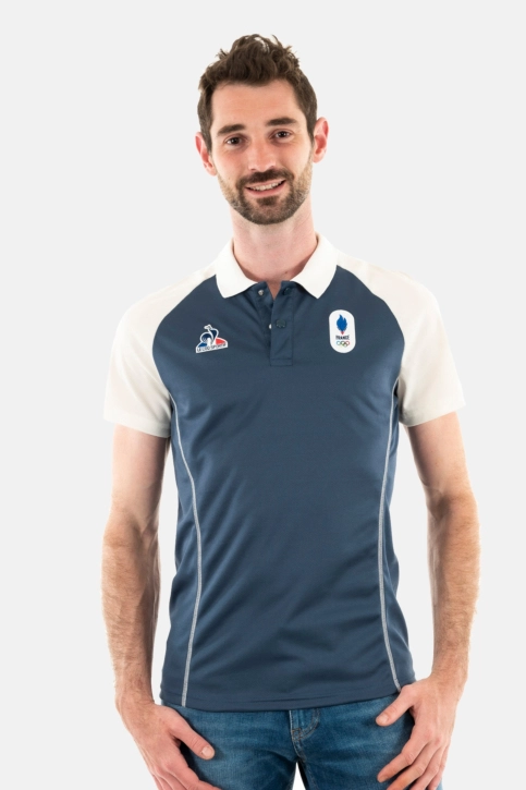 Polos le coq sportif efro 24 insignia blue/mars