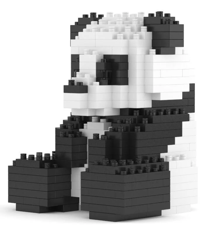 JECKA BLOCS DE CONSTRUCTION -MINI PANDA