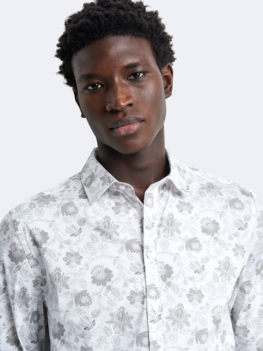 Chemise extra-slim stretch végétale