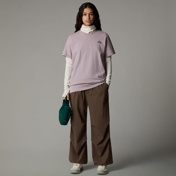 T-shirt THE NORTH FACE W NATURAL DYE S/S TEE PURPLE CHALK NATURAL DYE
