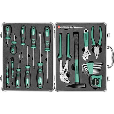 BRÜDER MANNESMANN Kit d'outils, 24 pièces, dans un coffret