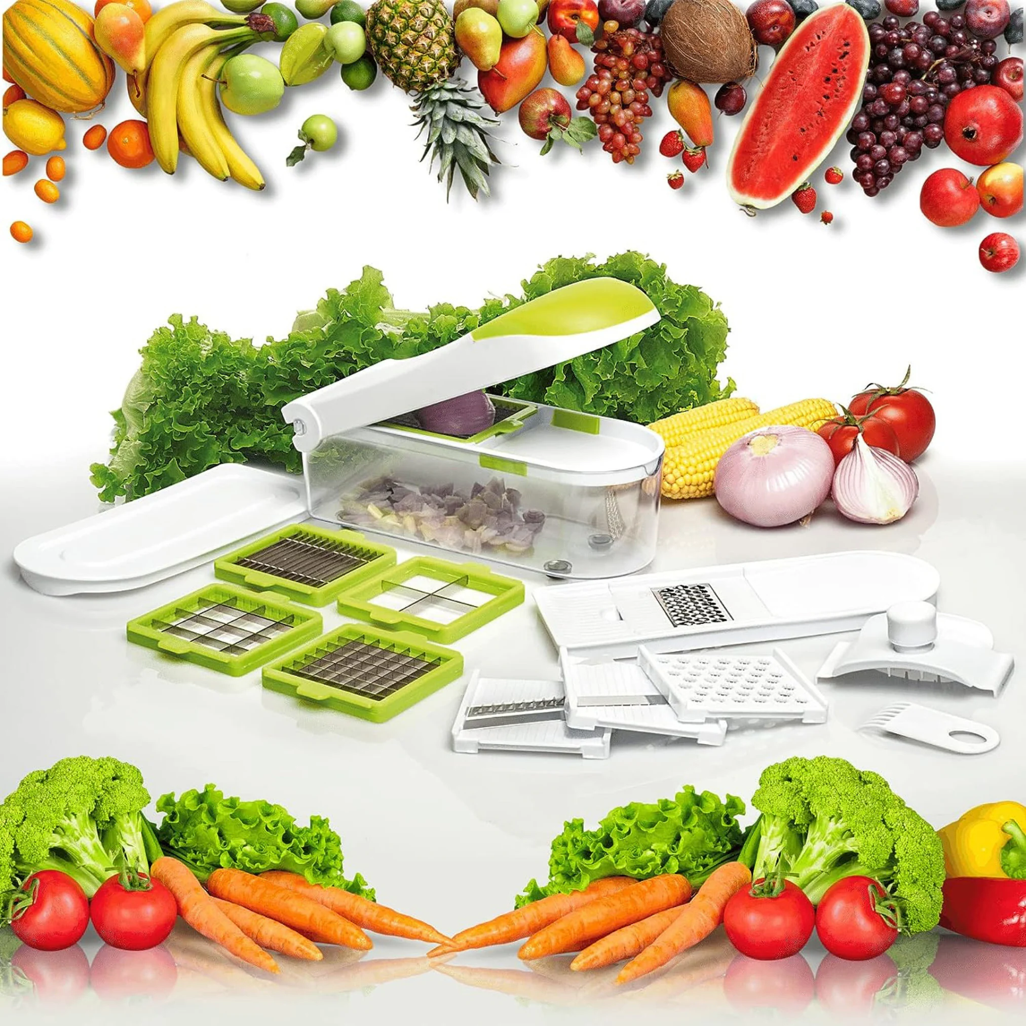 Best Direct® Gemüseschneider und Obstschneider Dicer Express