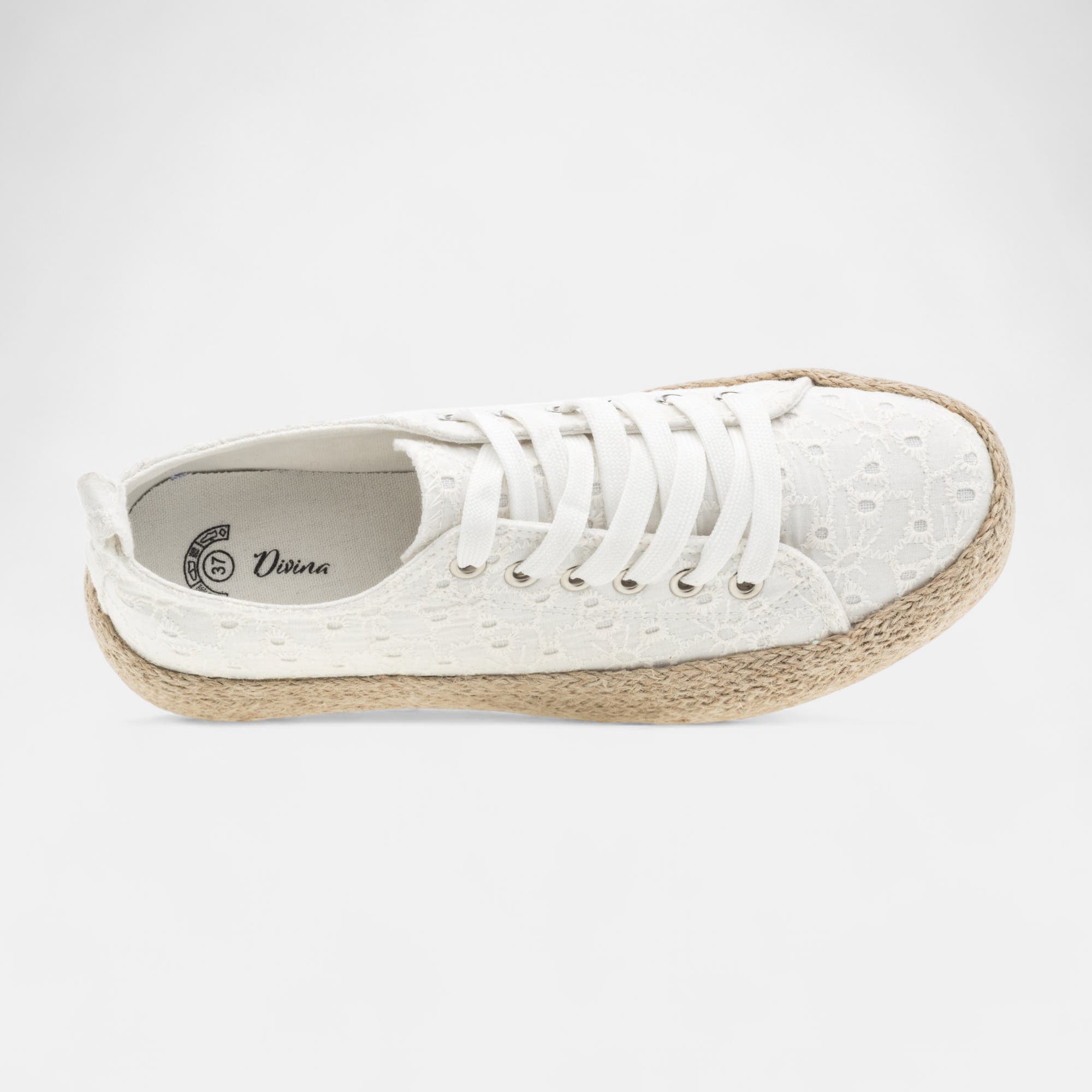 Baskets en toile Femme blanc