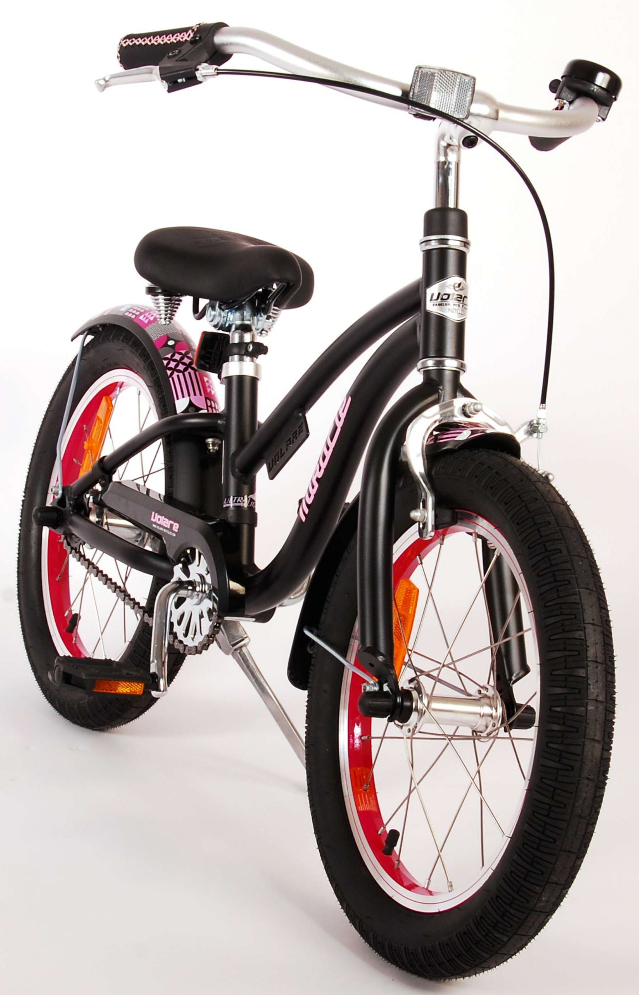 Kinderfahrrad Miracle Cruiser Mädchen 16 Zoll Kinderrad in Mattschwarz