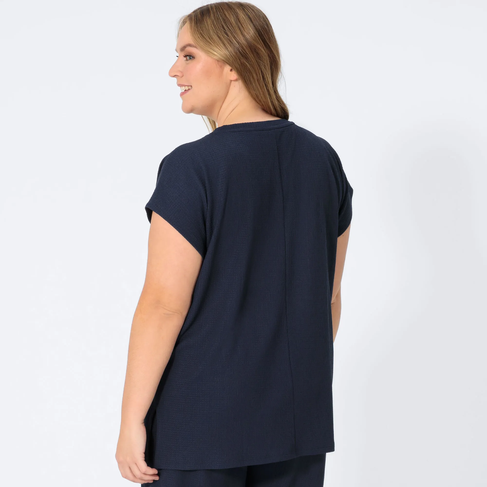 Damen-T-Shirt mit schöner Struktur, große Größen