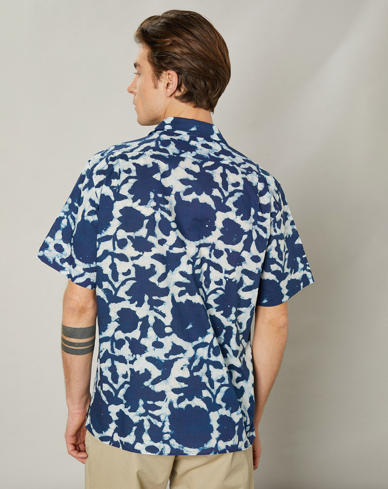 Hartford Chemise regular Palm indigo