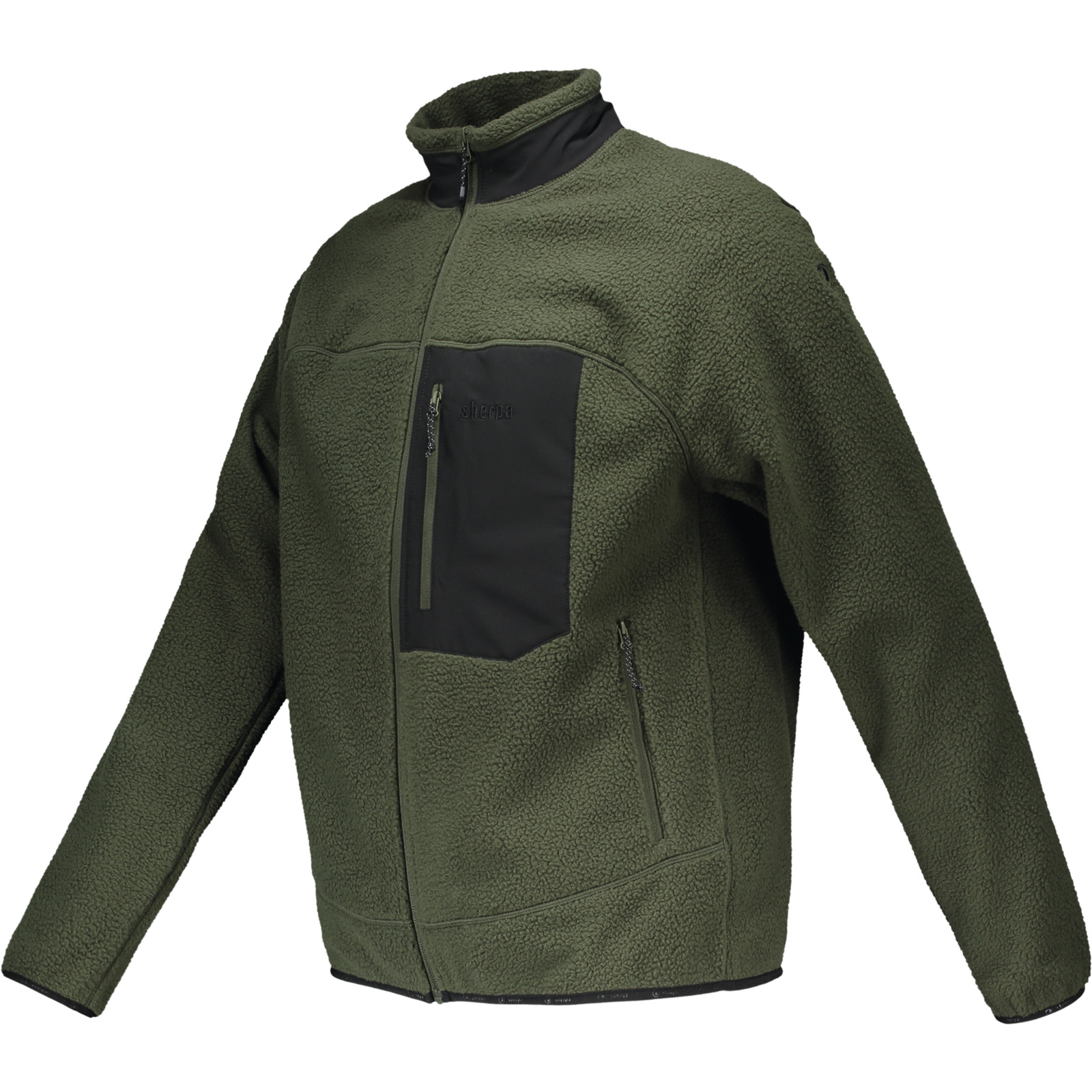 Sherpa Herren-Berberjacke Kheen L, dunkelgrün