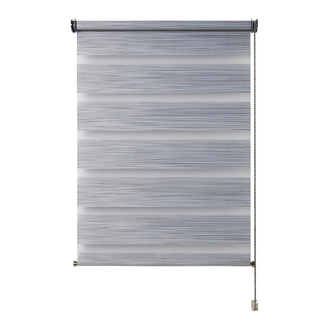 Store enrouleur jour/nuit Colours Kala gris 75 x 240 cm
