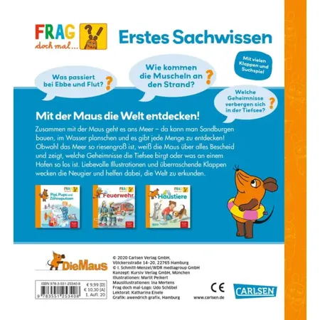 Carlsen Verlag Frag doch mal ... die Maus: Am Meer von Marlit Peikert