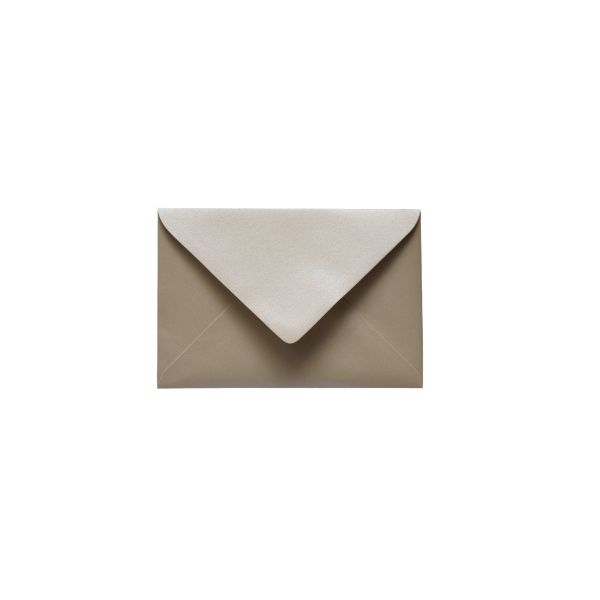 Envelope Bege Metalizado para Convites B6 Pack 10 un