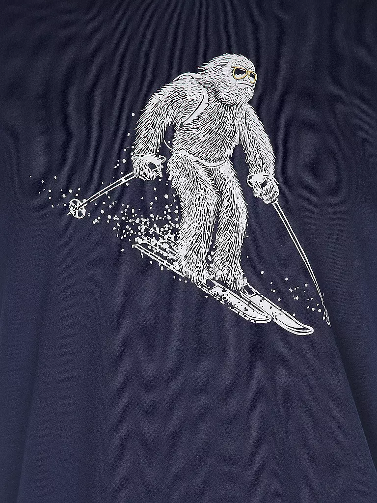 GREENBOMB T-Shirt GUIDE ANIMAL YETI SKI dunkelblau