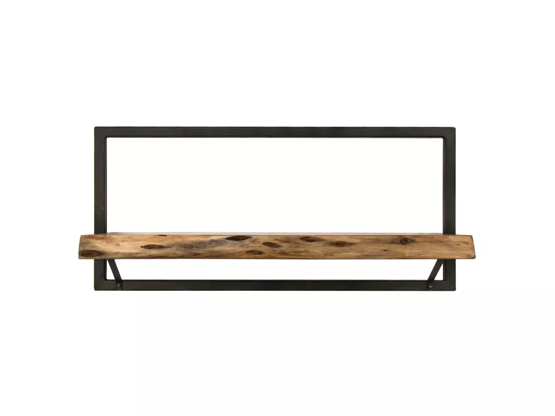 Étagère murale Levels live edge (bord brut) - Acacia/fer 70*22*32