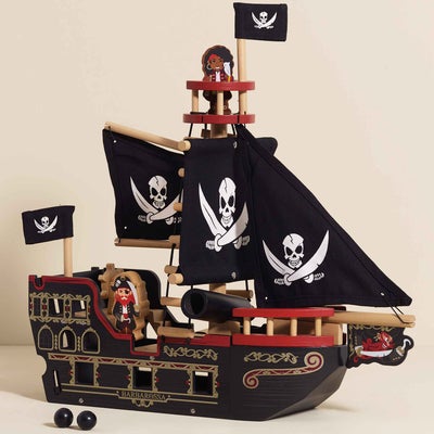 Le Toy Van Barbarossa Sjørøverskip & Karakterer