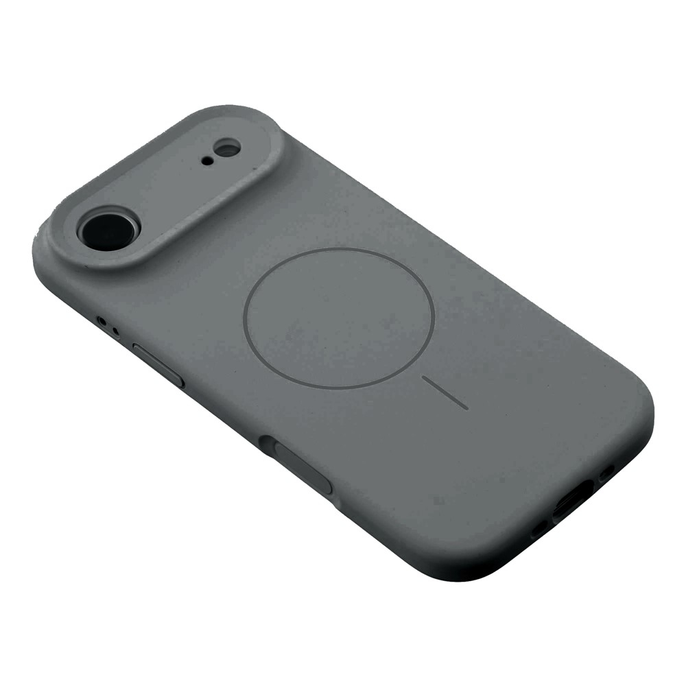 iPhone Air MagSafe Silikon Case Hülle - Grau