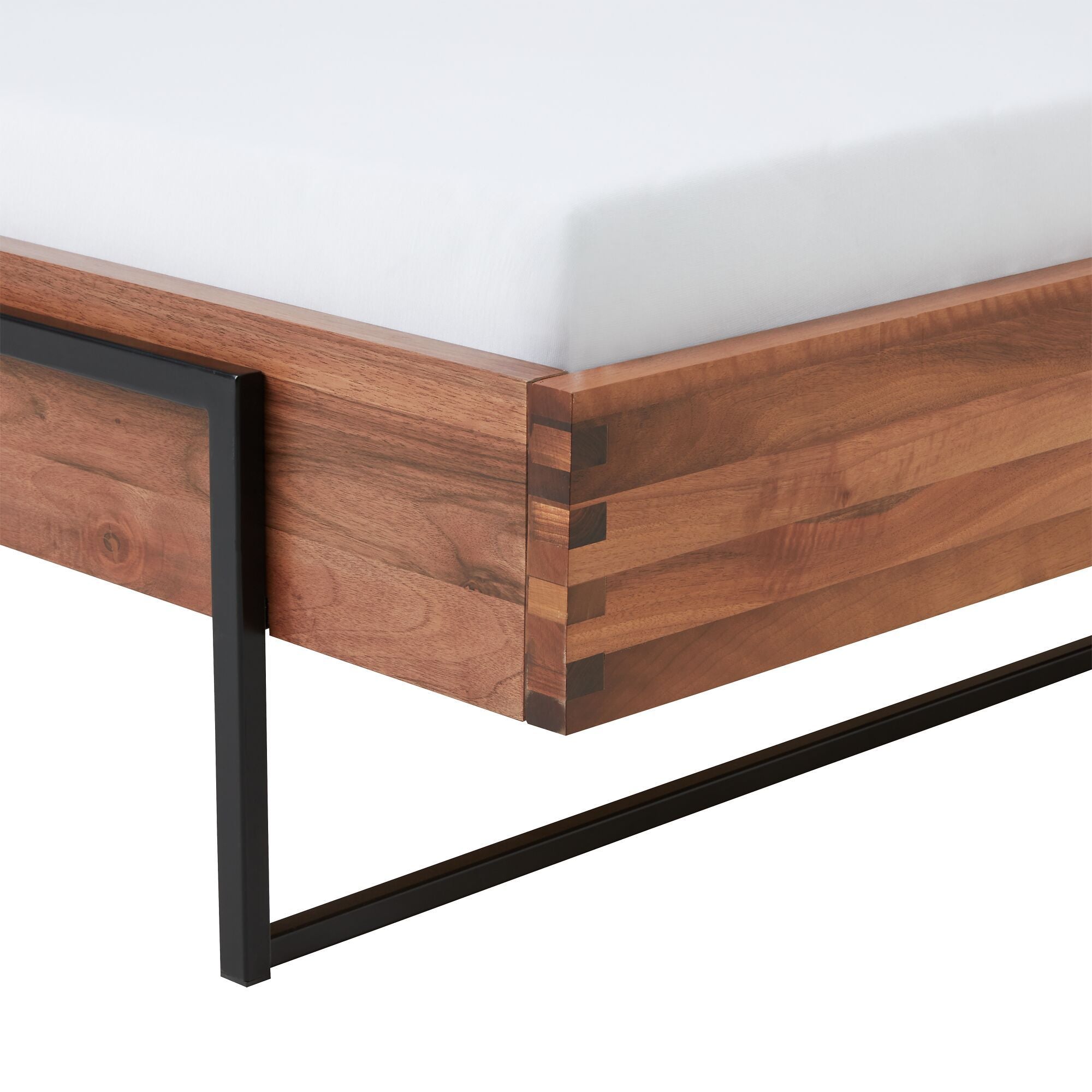 DON Bett ohne KT_Nussbaum_FSC - Nussbaum / B: 180.0 cm x T: 200.0 cm
