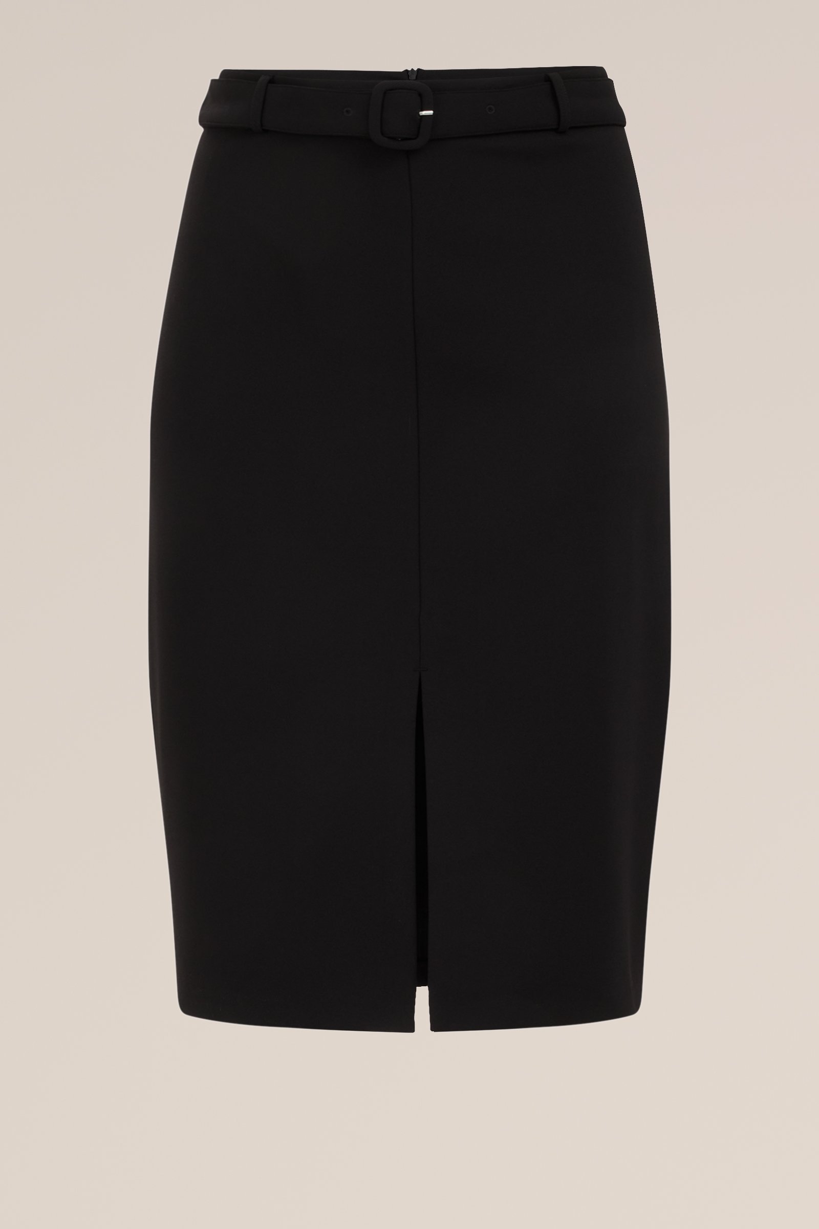 rok met ceintuur - Curve WE Fashion Zwart