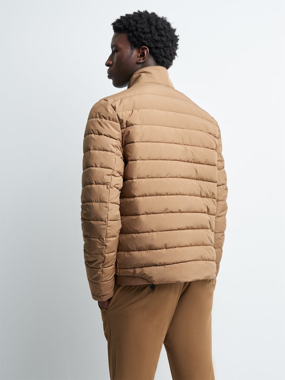 Blouson matelassé col montant