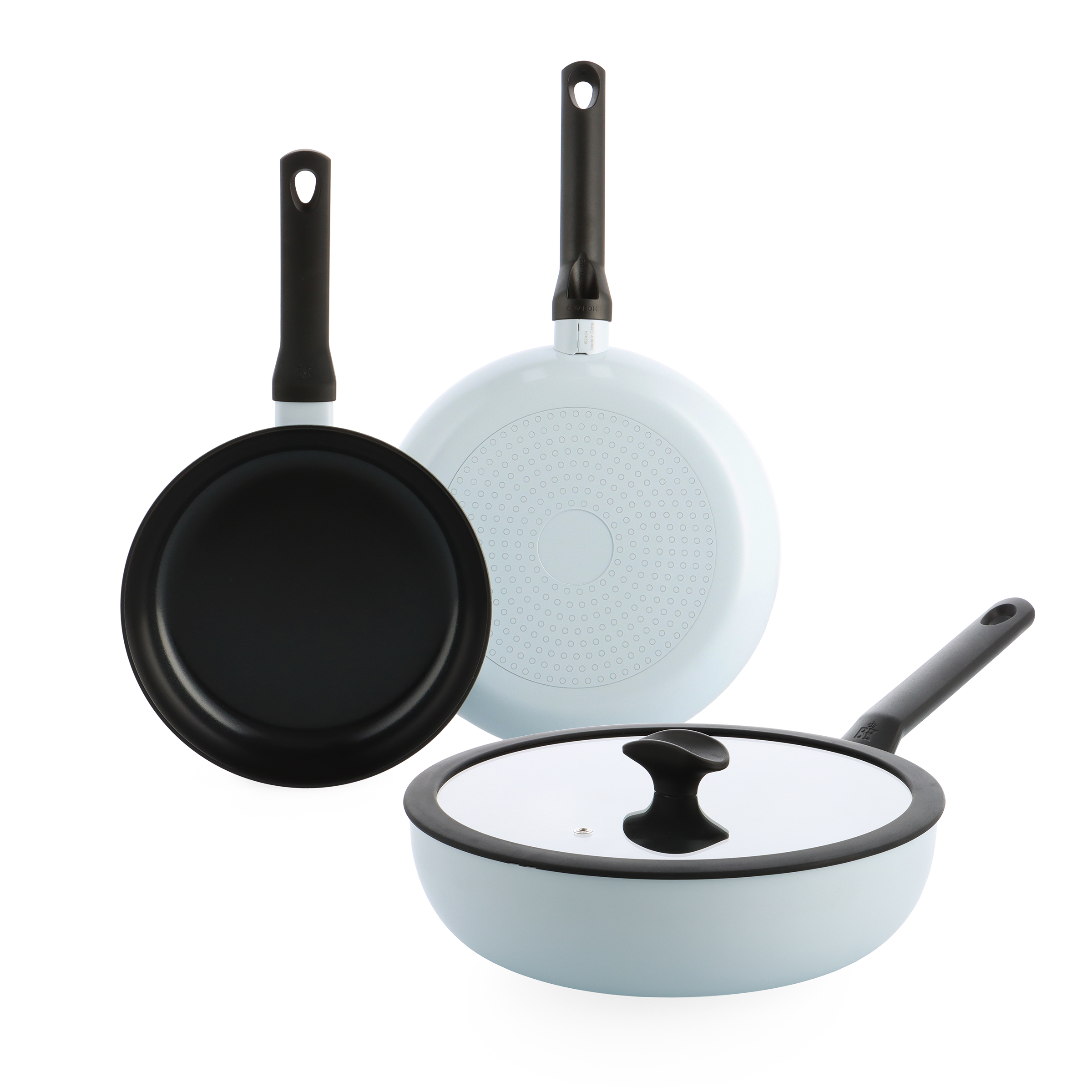 Enjoy 3-delig pannenset Light Blue met wok