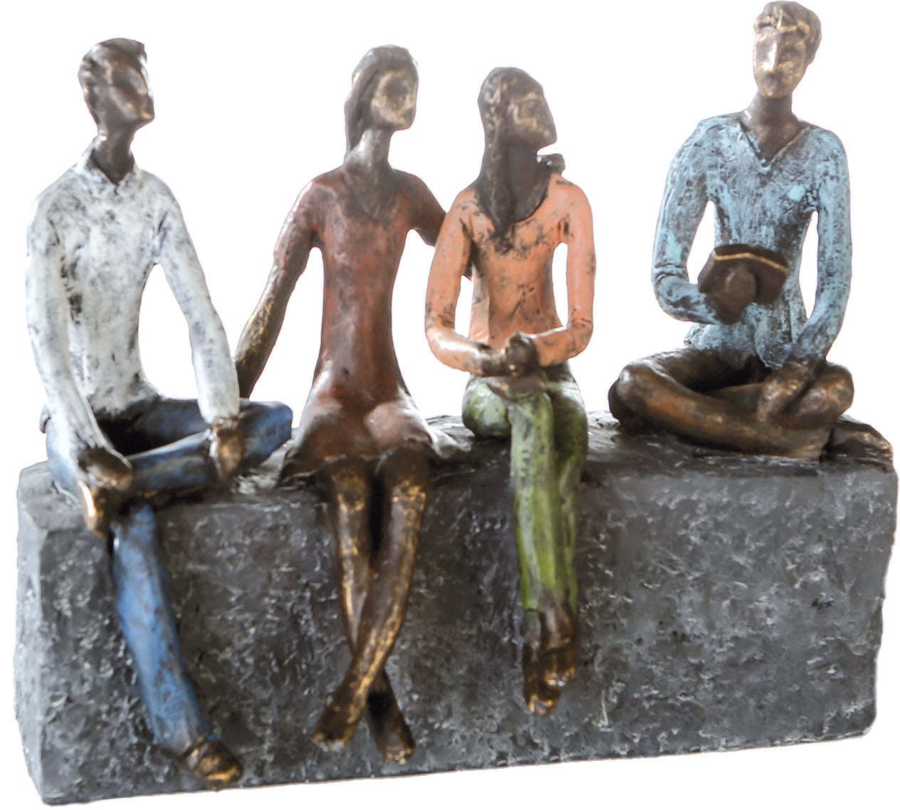 Casablanca by Gilde Dekofigur »Skulptur Network« Dekoobjekt, Höhe 21 cm, mit Spruchanhänger, Wohnzimmer