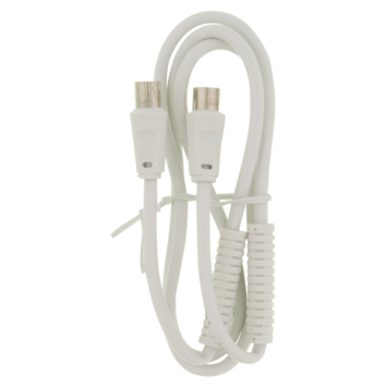 Q-Link coax kabel 3CV2 HF 1 meter stekker rechtwit