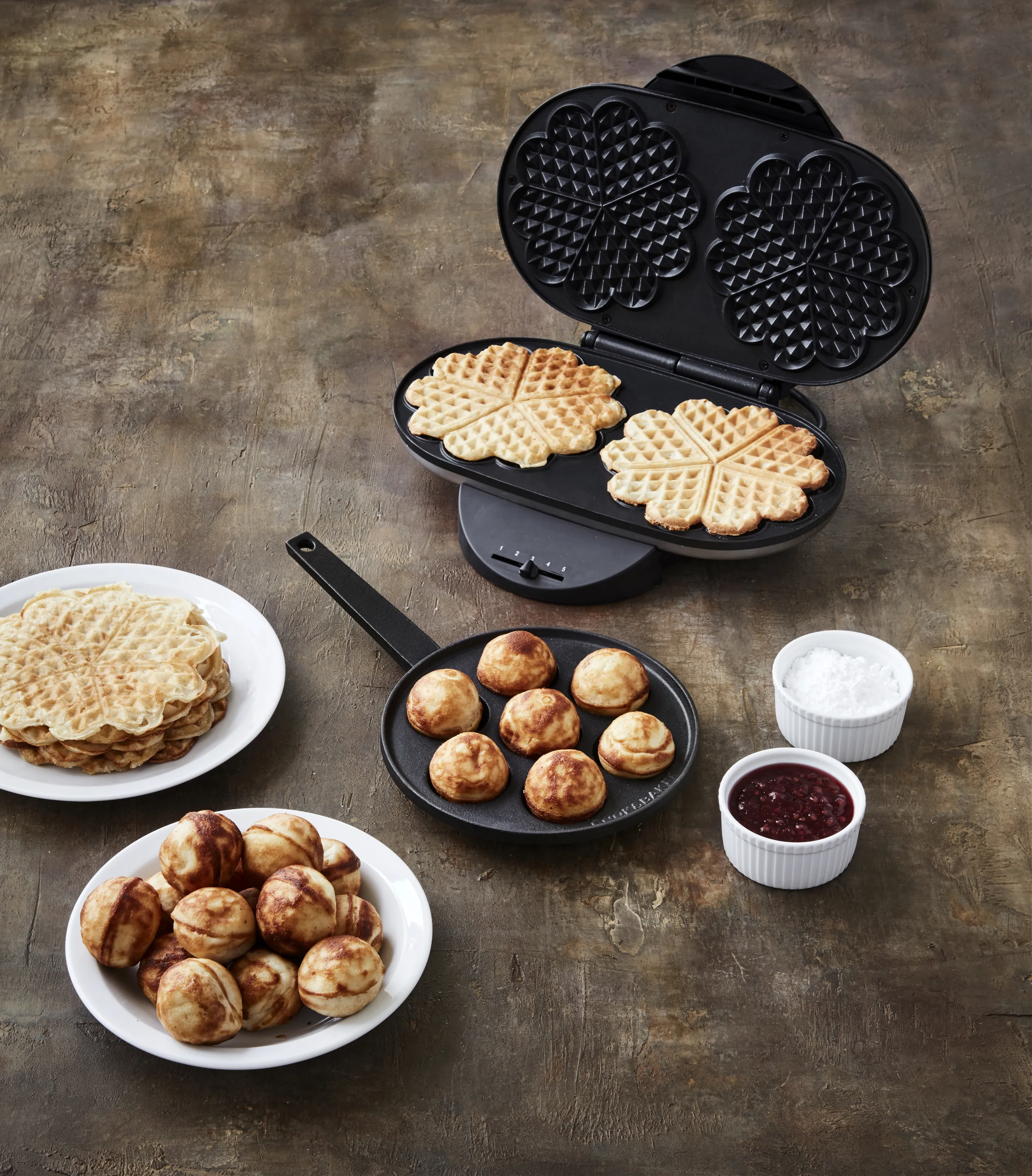 Cook & Baker Dobbelt Vaffeljern
