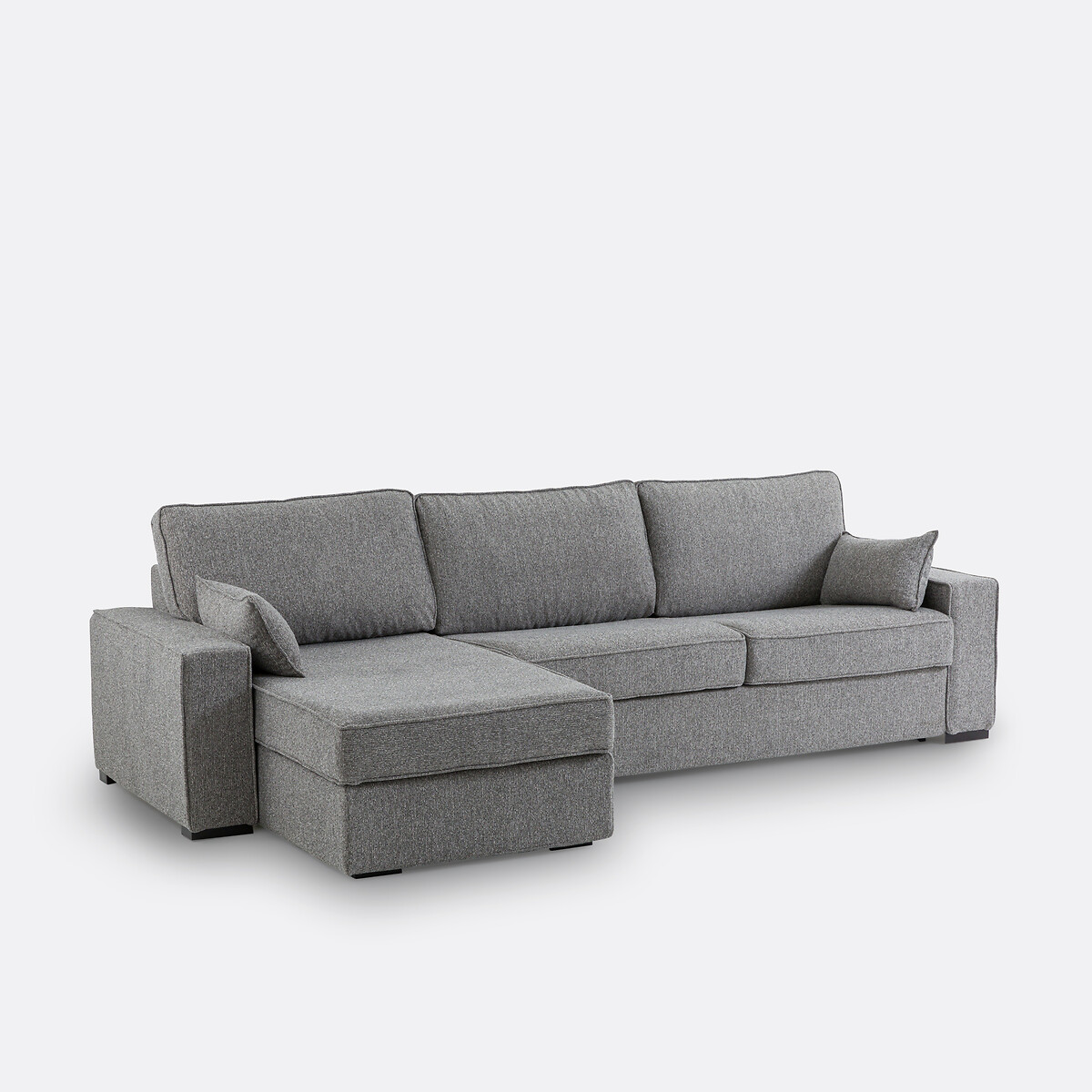 LA REDOUTE INTERIEURS<br>Sofá-cama de canto em tecido texturizado, espuma, Cécilia