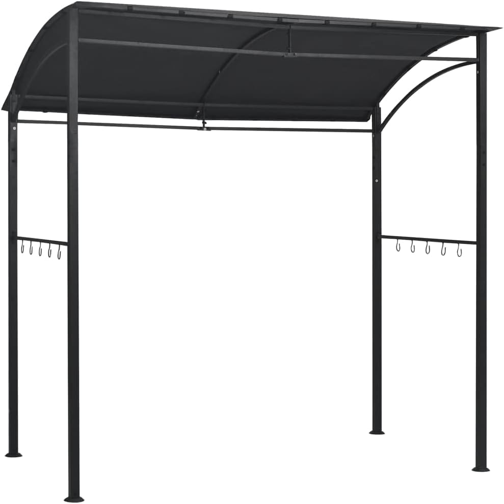 BBQ-Pavillon 215x150x220 cm Anthrazit Stahl
