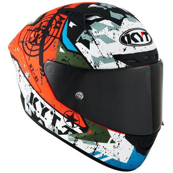 kyt - Casque NZ-Race Blazing Rouge / Blanc / Mat