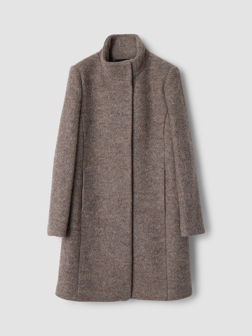 Marita boucle kåpe Walnut