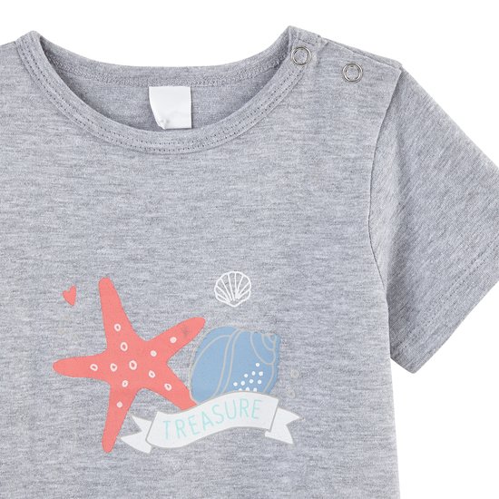 Lot de 2 t-shirts   Rose        de               P'tit bisou