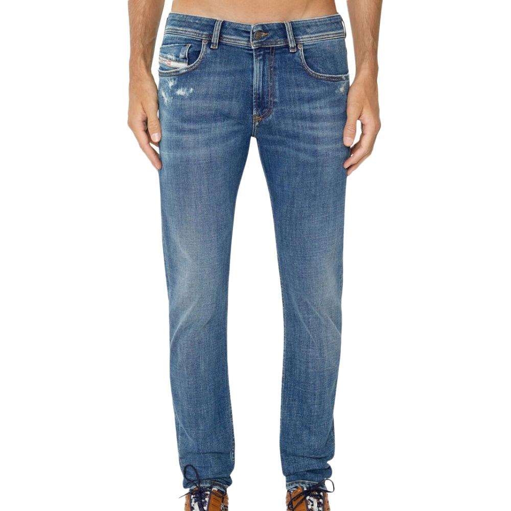 Diesel Jean Skinny Fit Bleu Foncé Homme Diesel1979 Sleenker