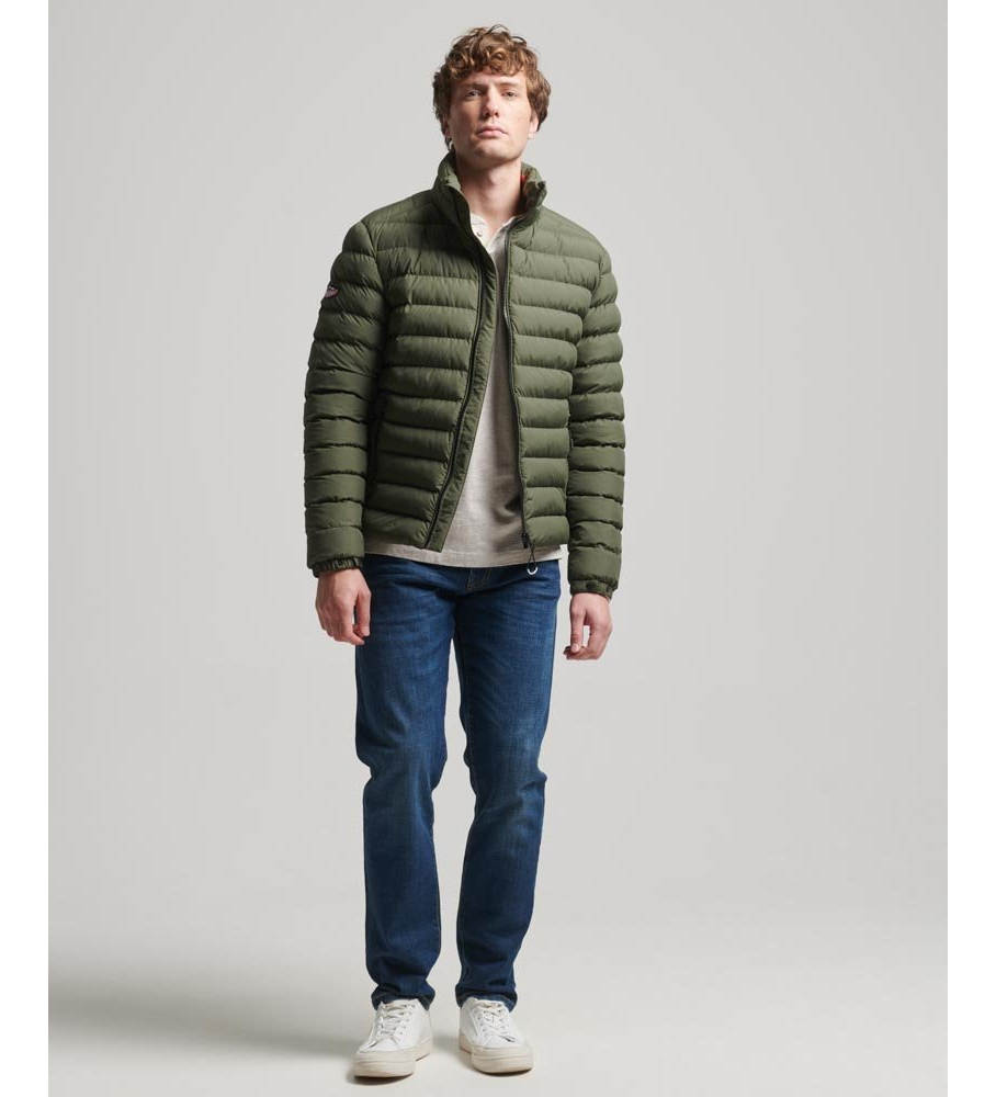 Jaqueta acolchoada estampada Superdry Fuji Green