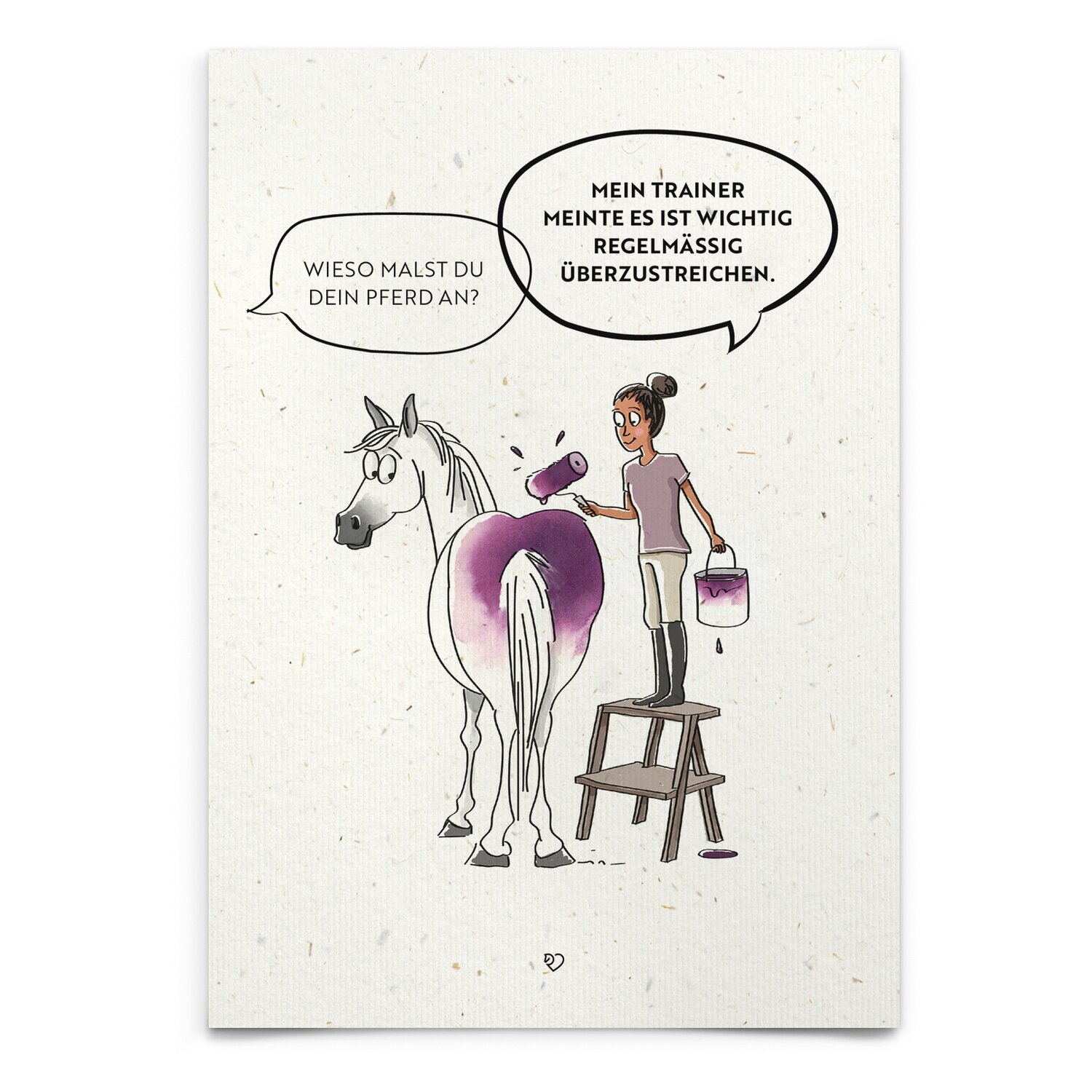 mrs. RIDE Strohpapier-Postkarten  - Überstreichen
