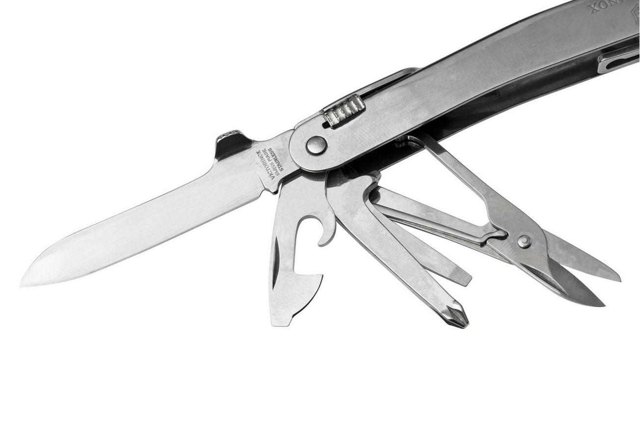 Victorinox Swisstool Spirit MX Clip, 3.0224.MKB1, silver, multitool